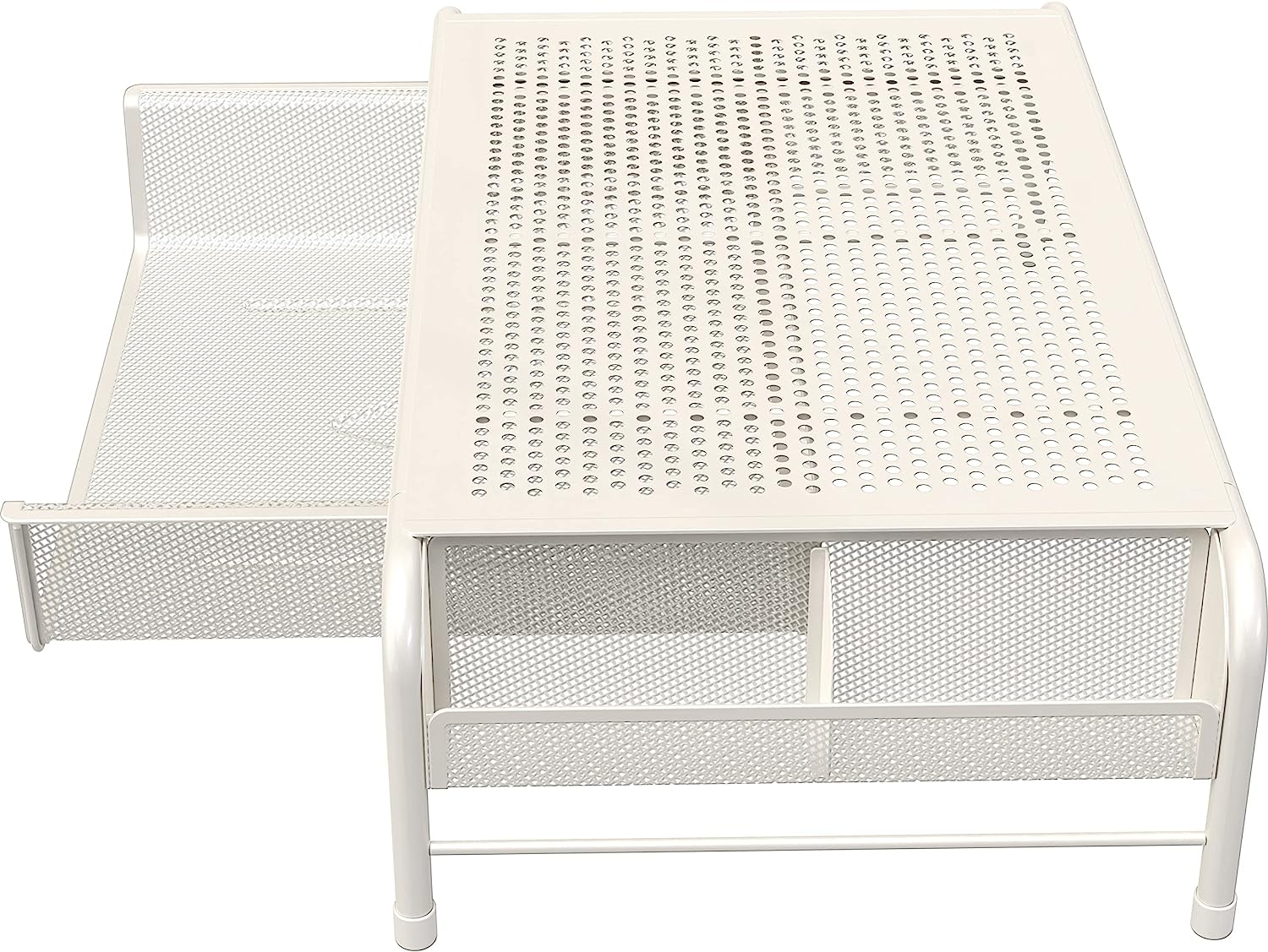 SimpleHouseware Metal Desk Monitor Stand Riser with Organizer Drawer - Image 3